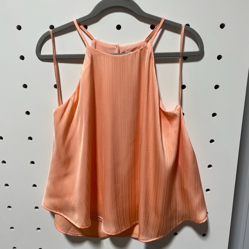 She & Sky peach blouse size large new with tags